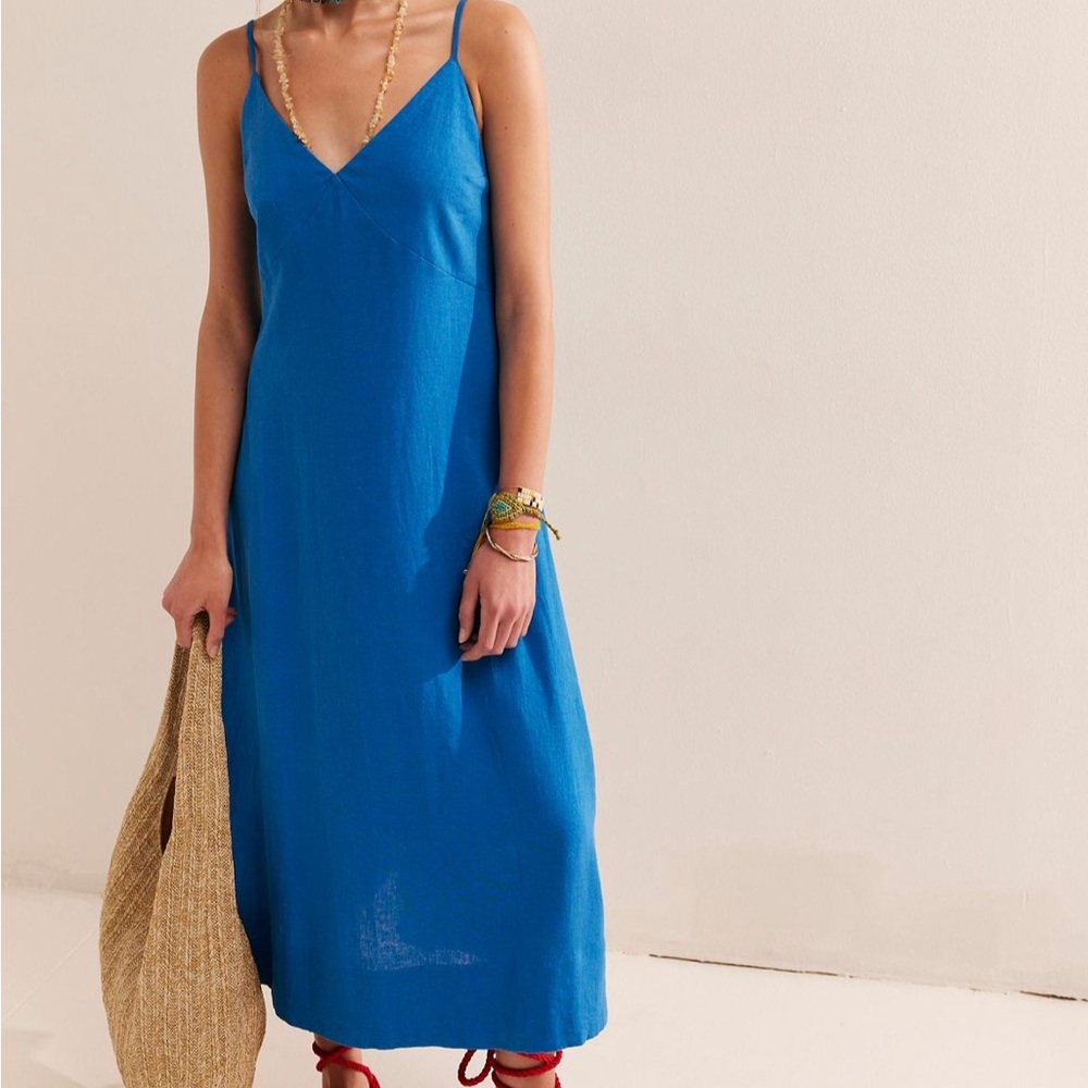 Emmers Linen Midi - Free People Dress